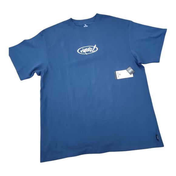 Rip Curl Loose Fit Short Sleeve T-Shirt Blue Men Size Large Comfycore NWT - Picture 1 of 5
